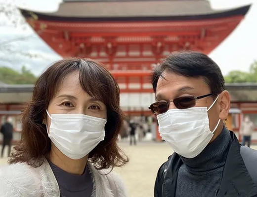 70代神社デート